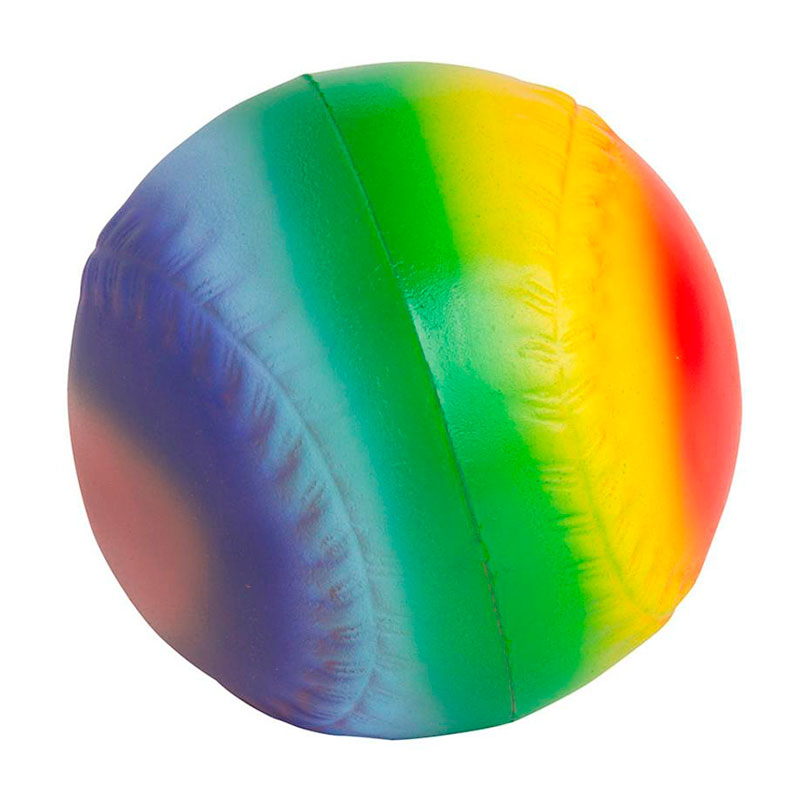 Rainbow Baseball Stress Balls 