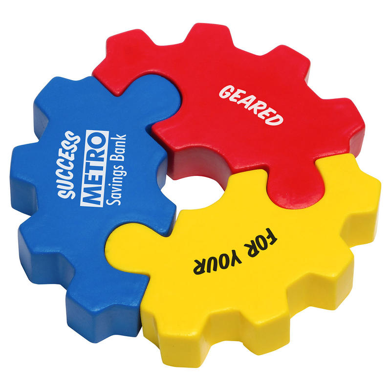 3 Piece Gear Puzzle Set Stress Balls