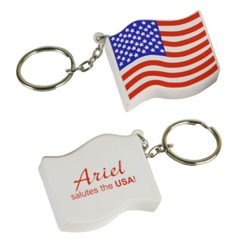 American Flag Stress Ball Keychains