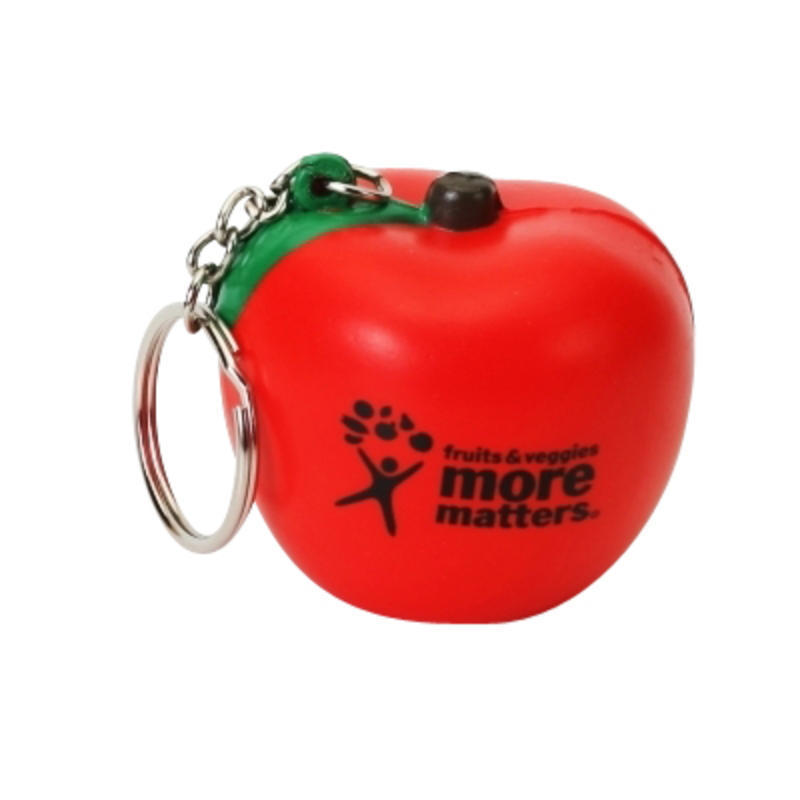 Apple Stress Ball Keychains