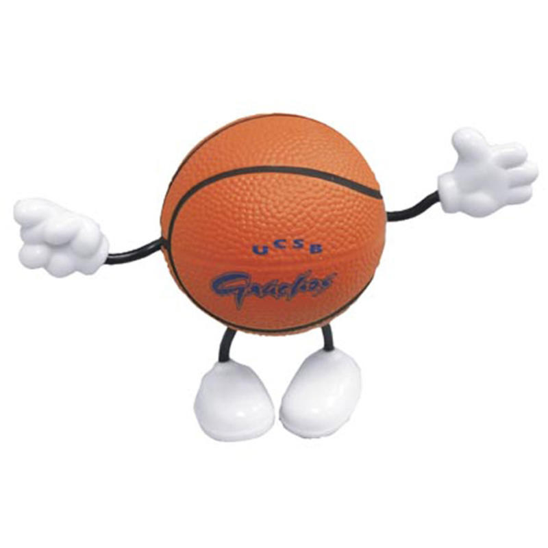 Basketball Bendable Figure Stress Balls