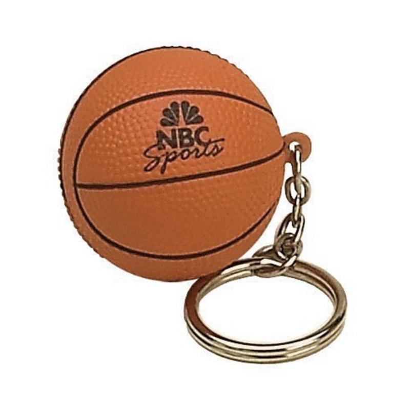Basketball Stress Ball Keychains