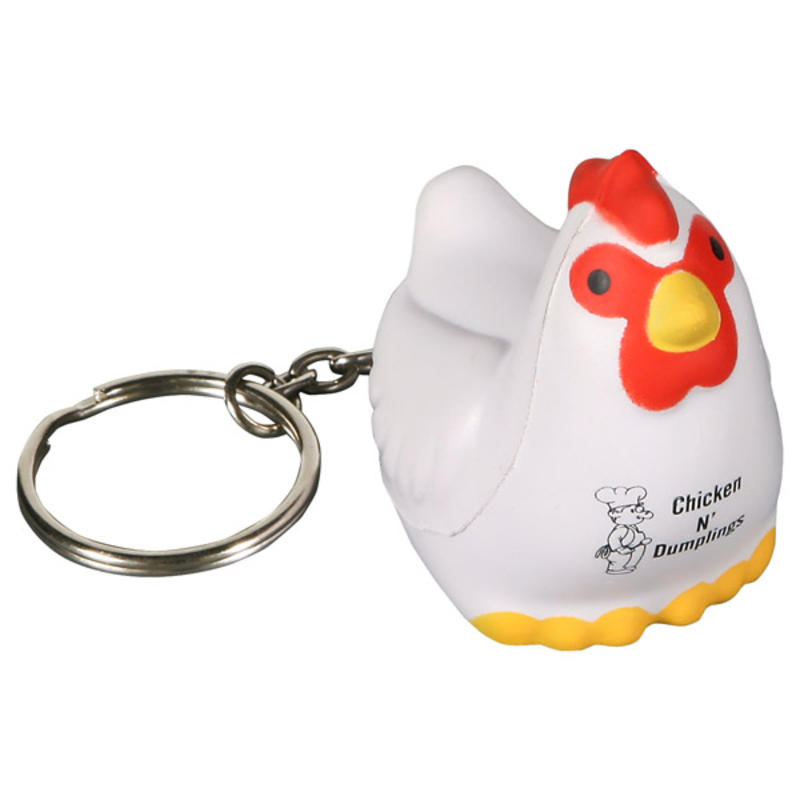 Chicken Stress Ball Keychains