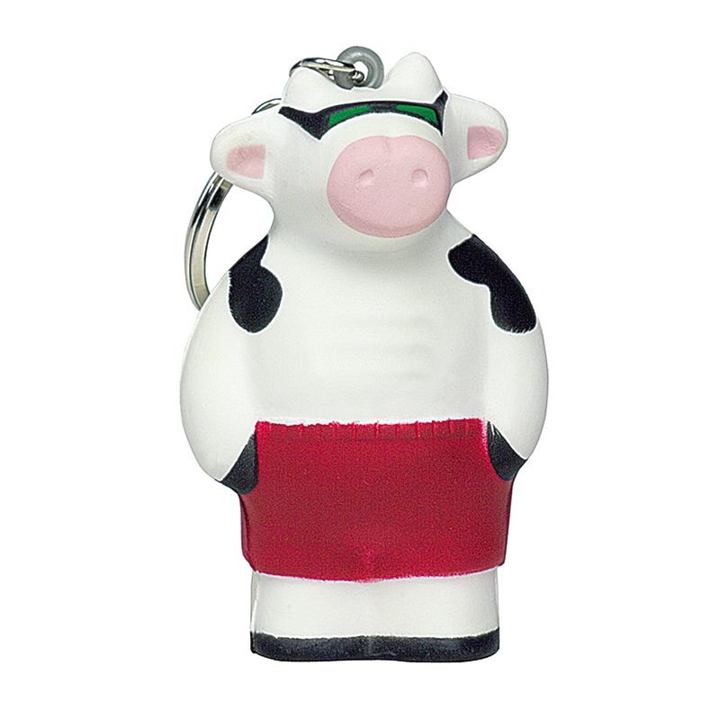 Cool Cow Stress Ball Keychains