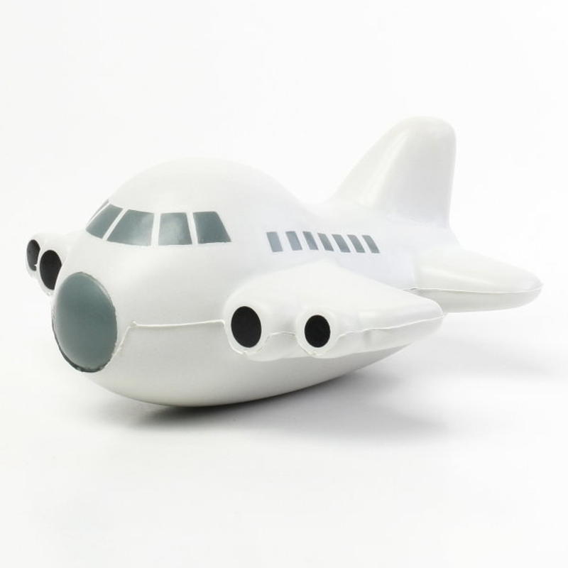 Fat Cartoon Airplane Stress Balls
