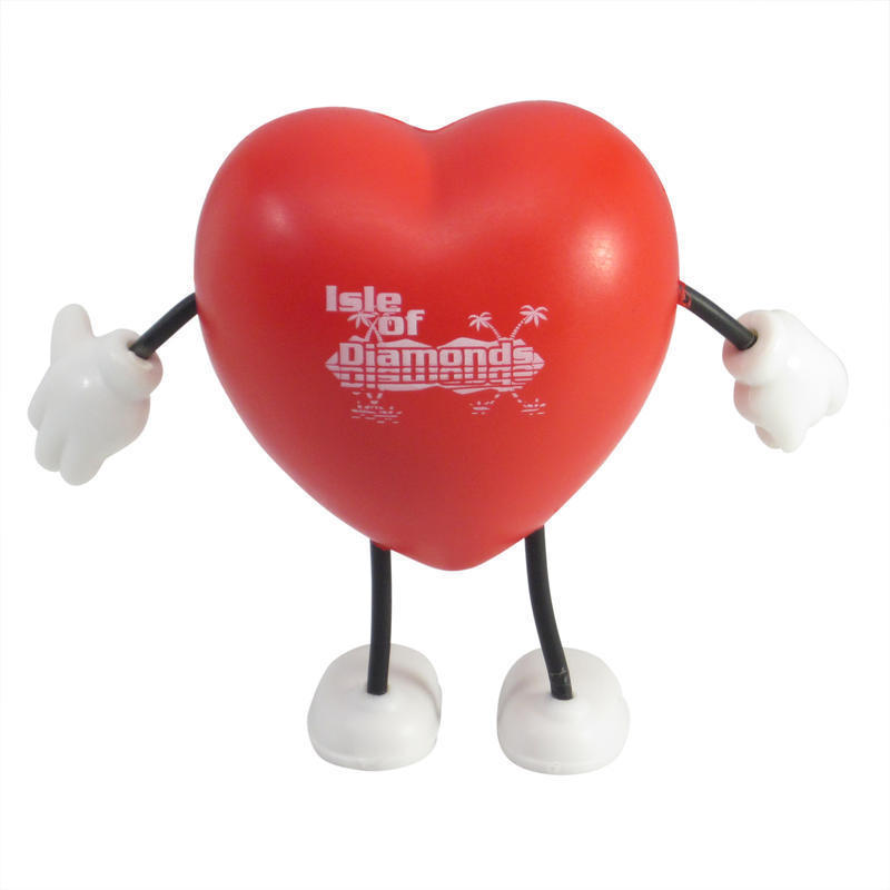 Heart Bendable Figure Stress Balls