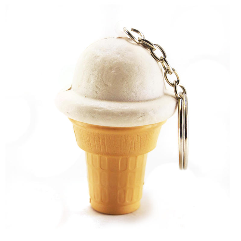 Ice Cream Cone Stress Ball Keychains