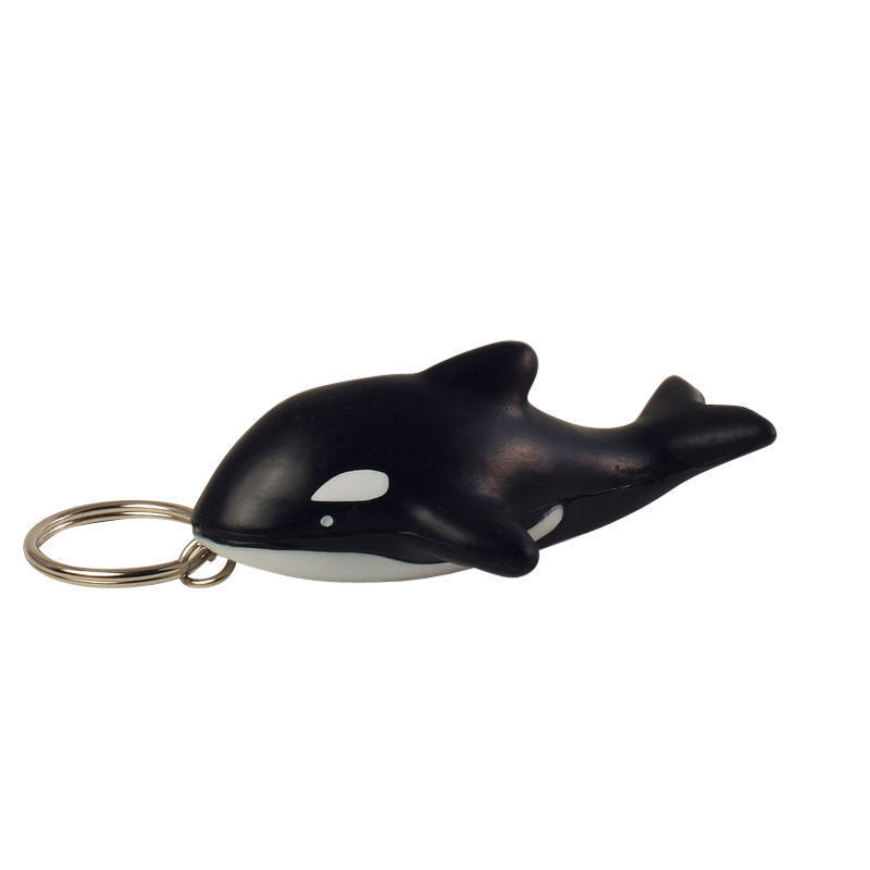 Killer Whale Stress Ball Keychains
