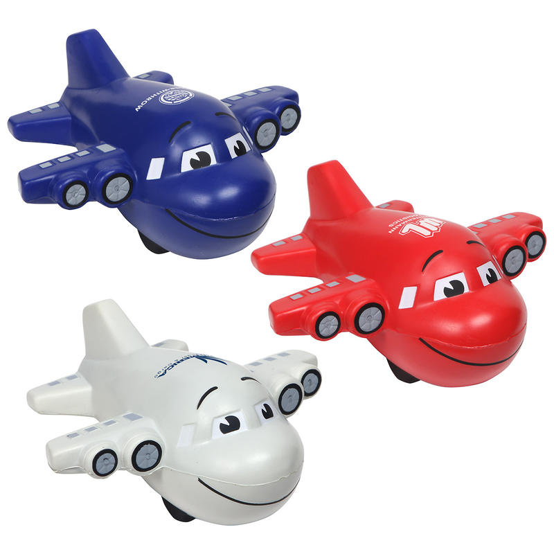 Large Smiling Airplane Stress Balls