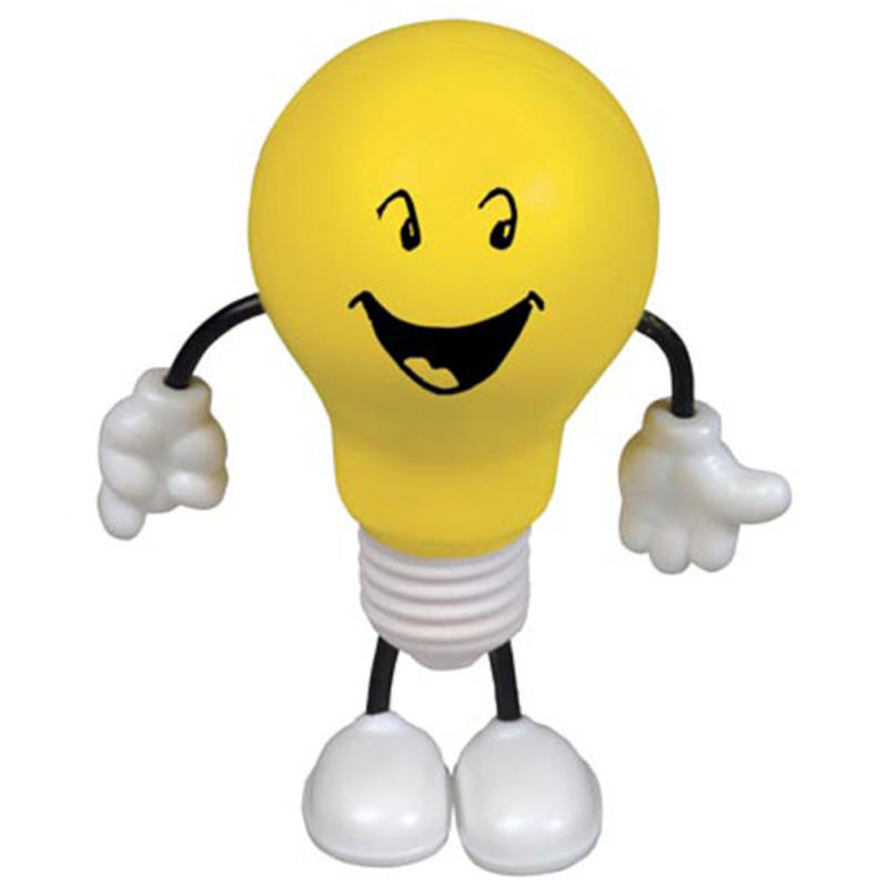 Light Bulb Bendable Figure Stress Balls