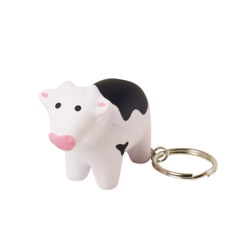 Milk Cow Stress Ball Keychains