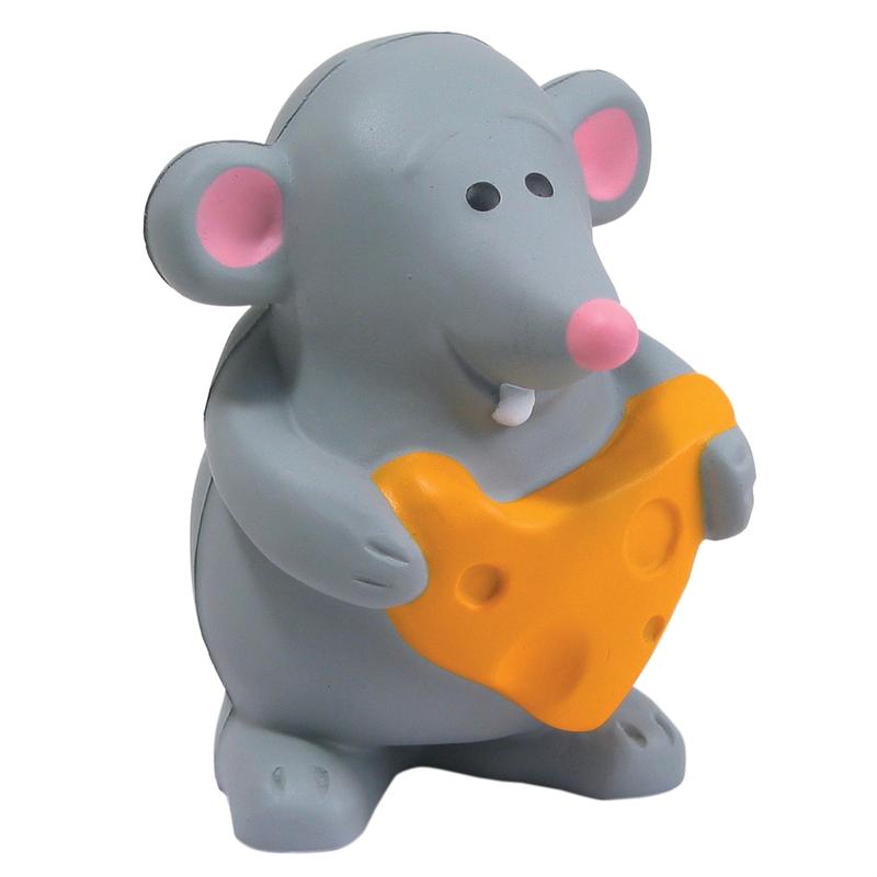 Mouse with Cheese Stress Balls