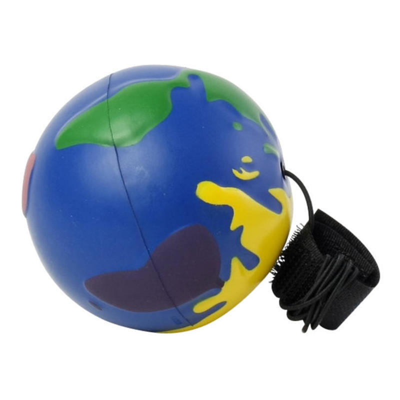 Multicolor Earth Globe Bungee Stress Balls