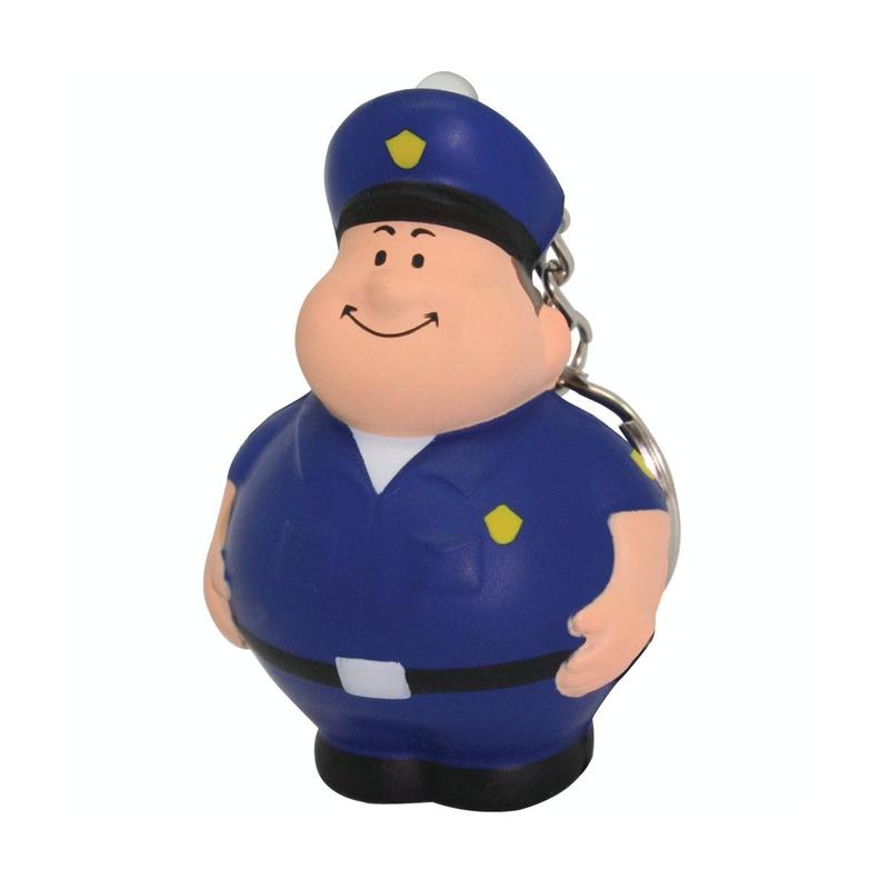Policeman Stress Ball Keychains