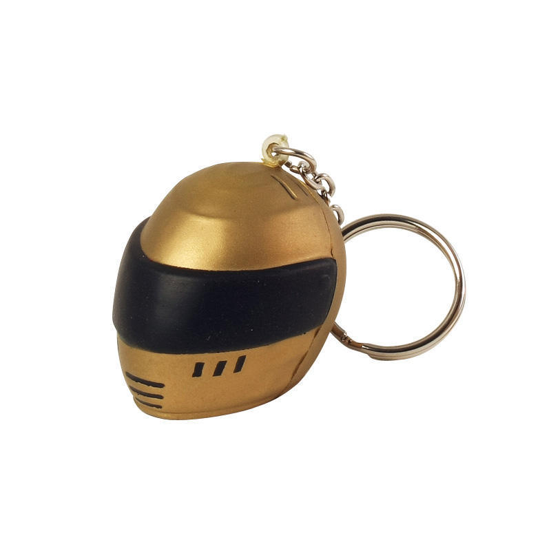 Racing Helmet Stress Ball Keychains
