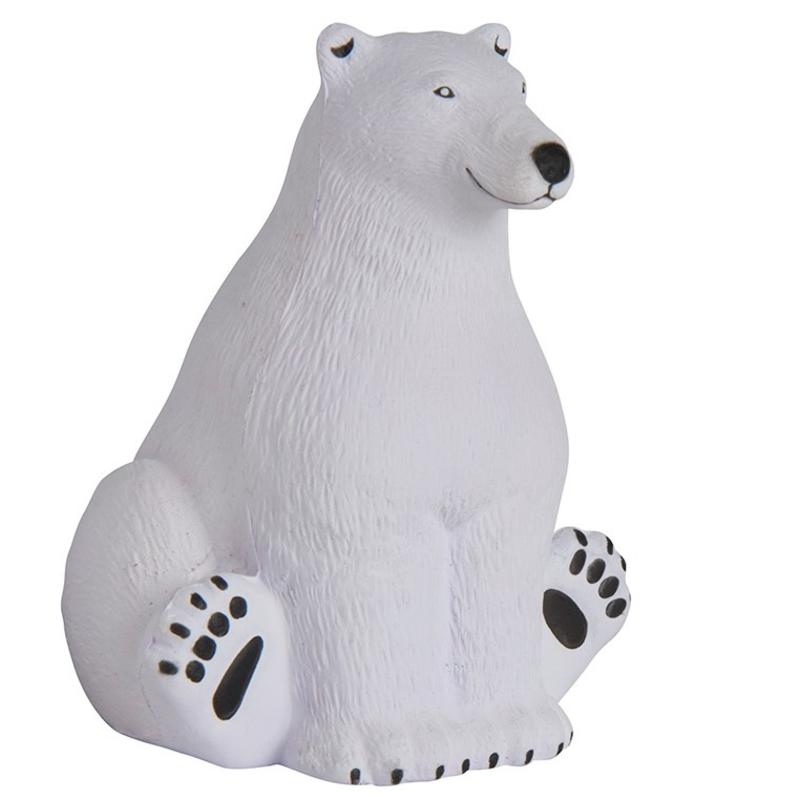 Sitting Polar Bear Stress Balls 