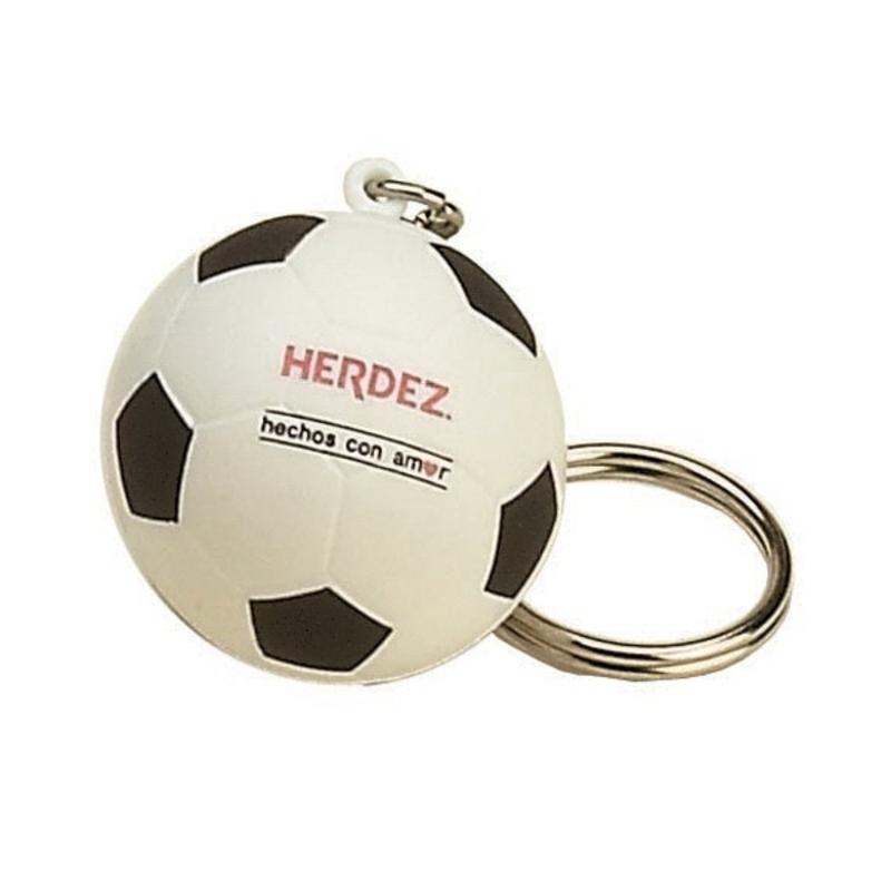 Soccer Ball Stress Ball Keychains