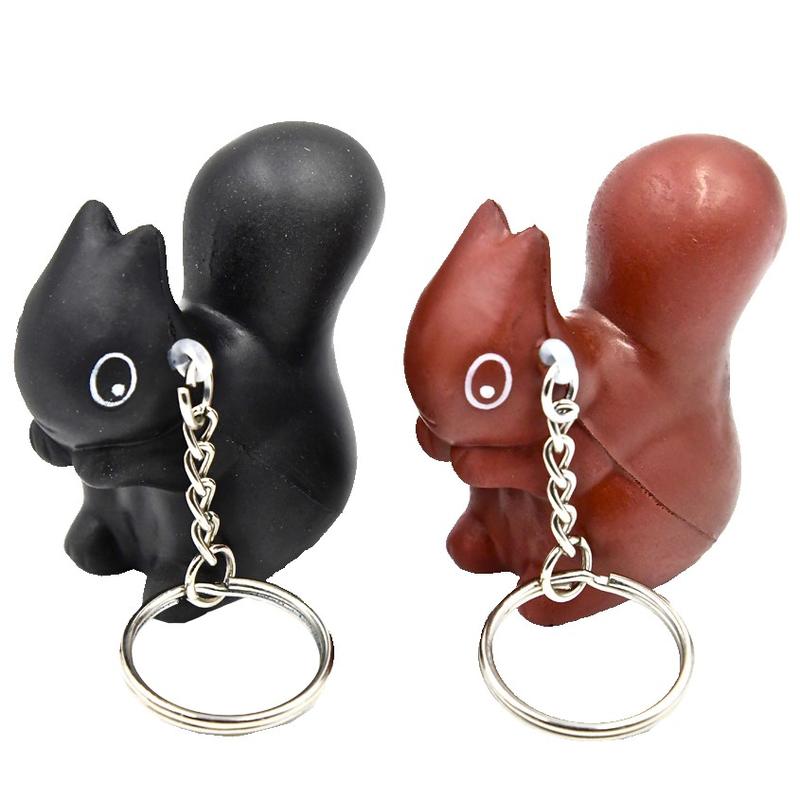 Squirrel Stress Ball Keychains