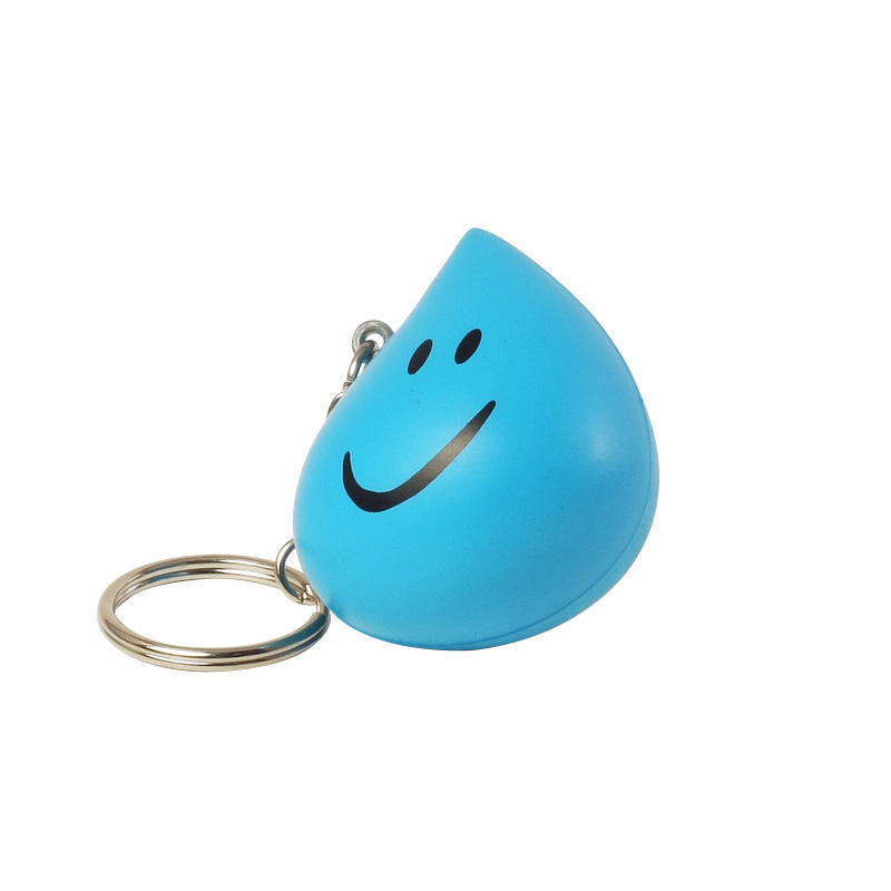 Water Droplet Stress Ball Keychains